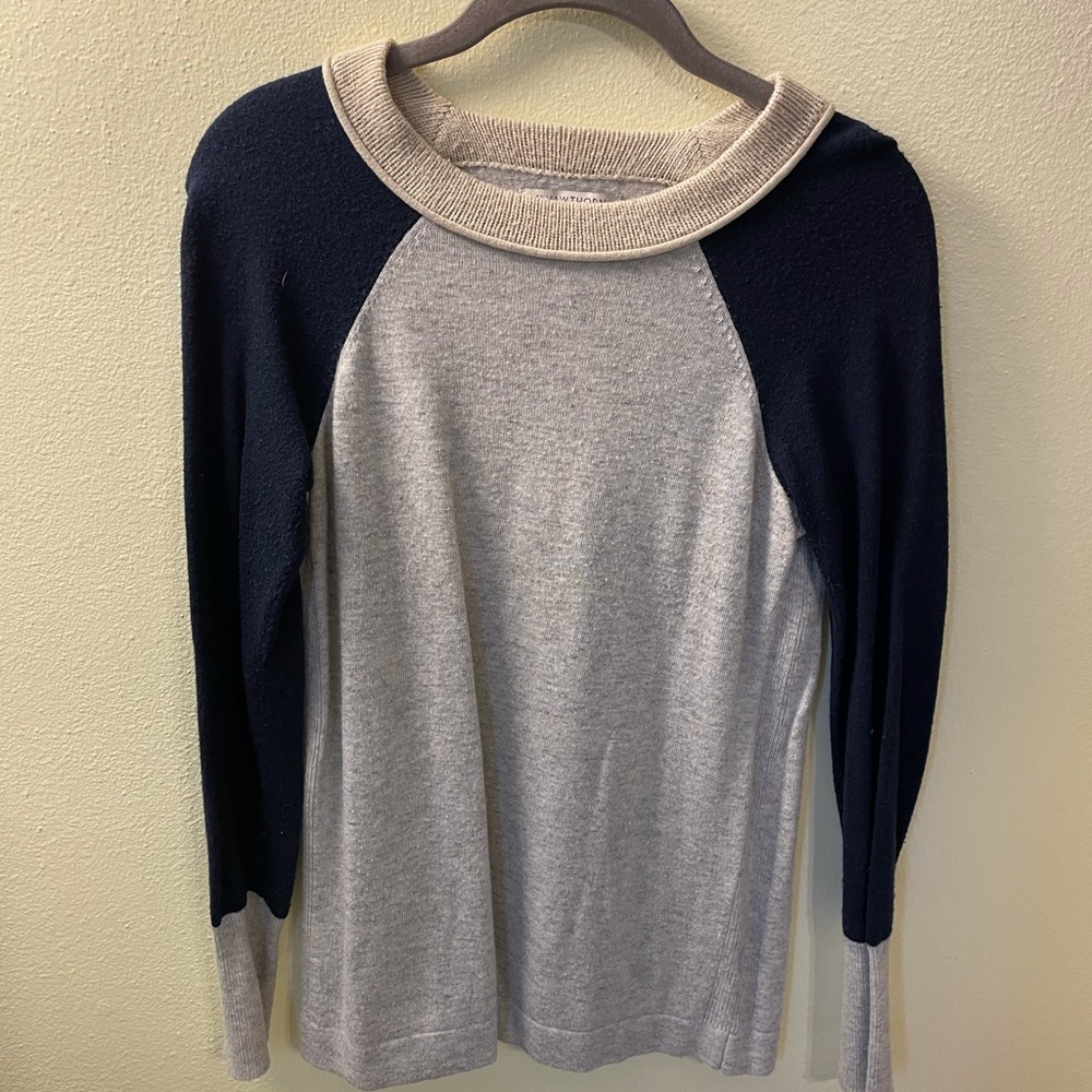 41 Hawthorne crew neck color block sweater